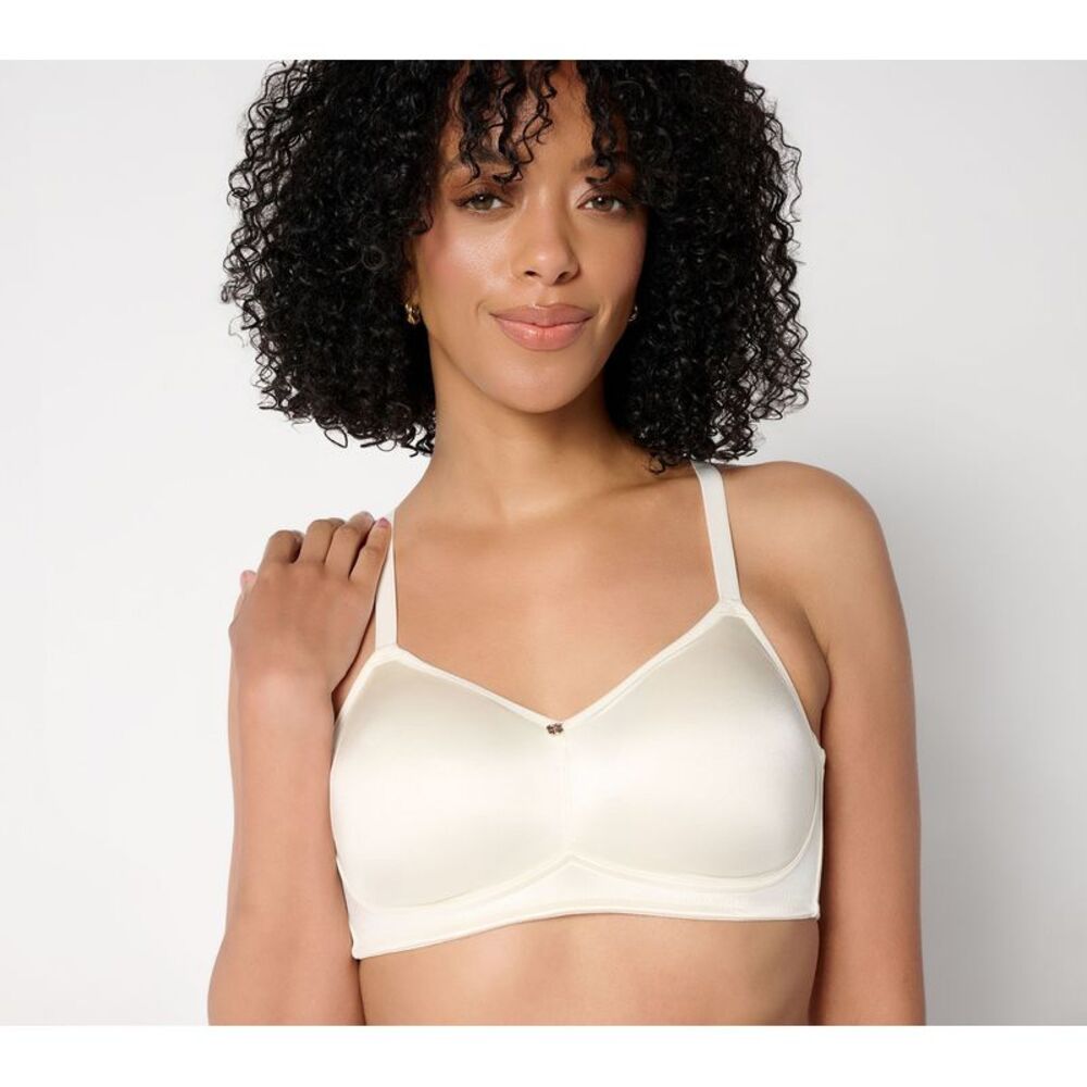 Gloria Vanderbilt Women's Bra Sz 34C Breezies Invisible Comfort White A679213